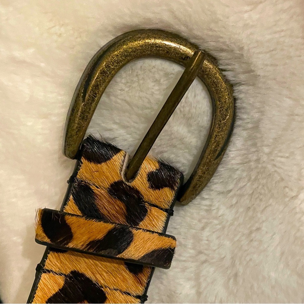 Free people cheetah print belt